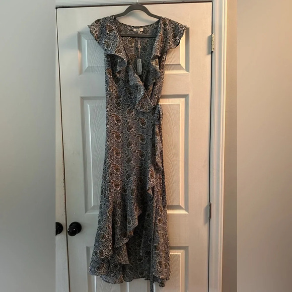 🆕 Max Studio Wrap Dress Size Large - Picture 3 of 7